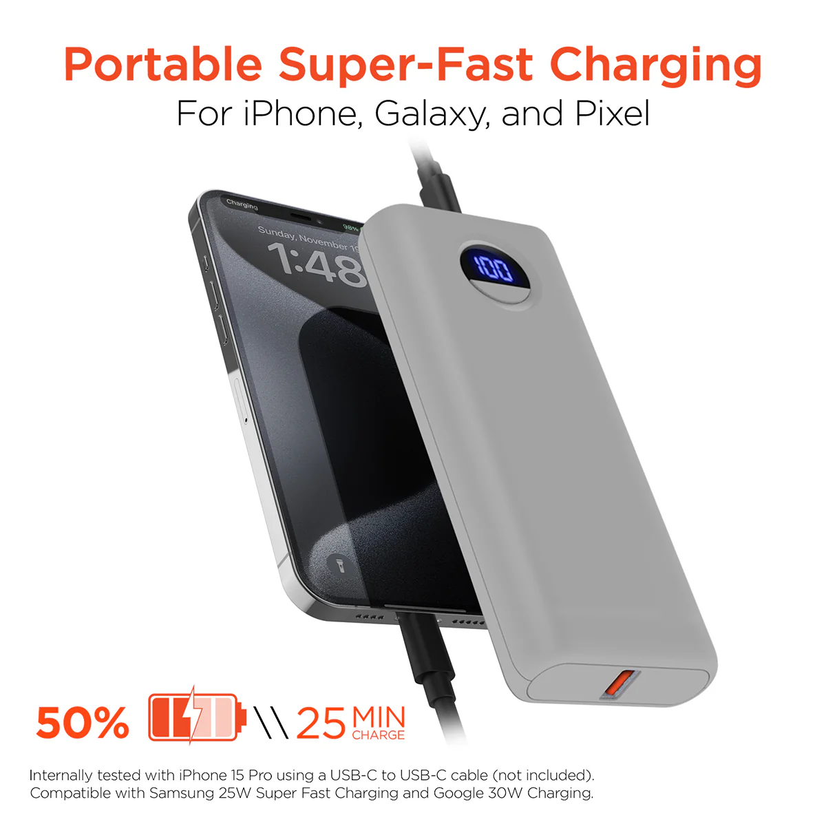 10,000mAh Fast Charge Power Bank with Digital Display - Image 11