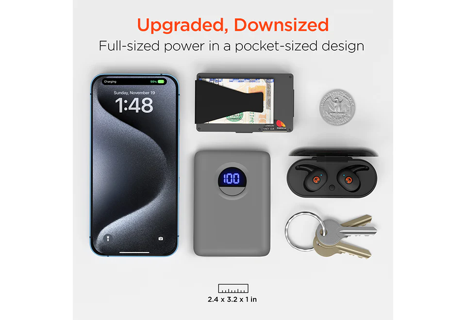 10,000mAh Fast Charge Power Bank with Digital Display - Image 5