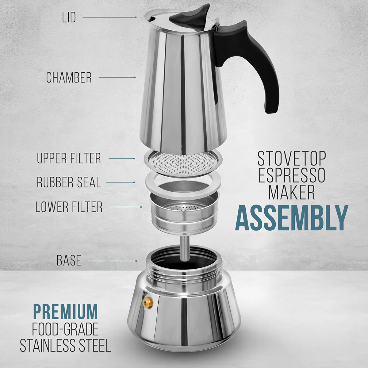 300 mL Stainless Steel Espresso Maker - Image 7
