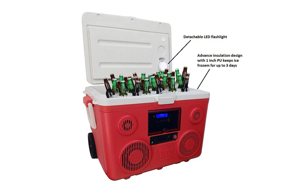 40-Qt. Rolling Cooler with Bluetooth Sound System - Image 7