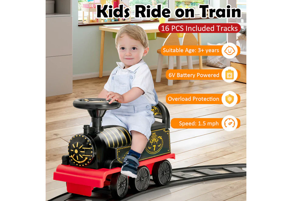 6V Electric Kids Ride-on Train - Image 11