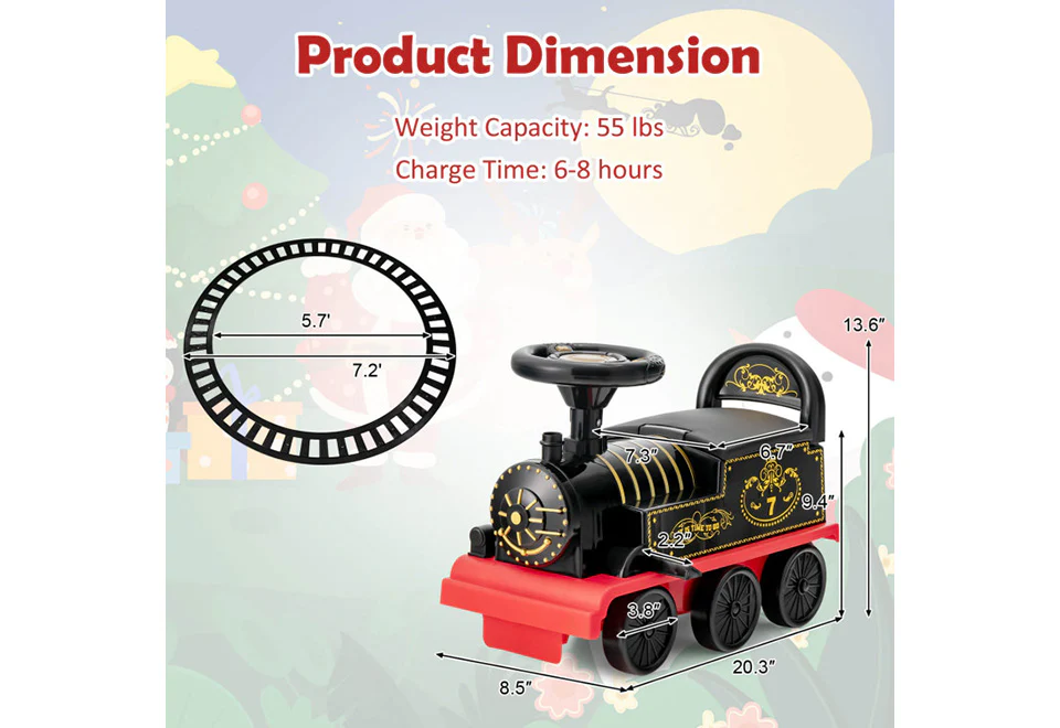 6V Electric Kids Ride-on Train - Image 12