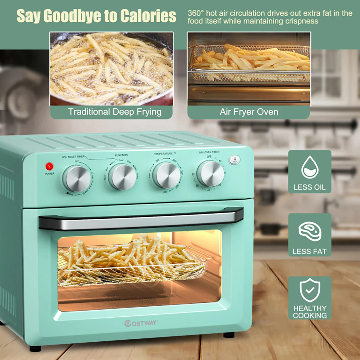 7-in-1 Convection Air Fryer Toaster Oven - Image 4