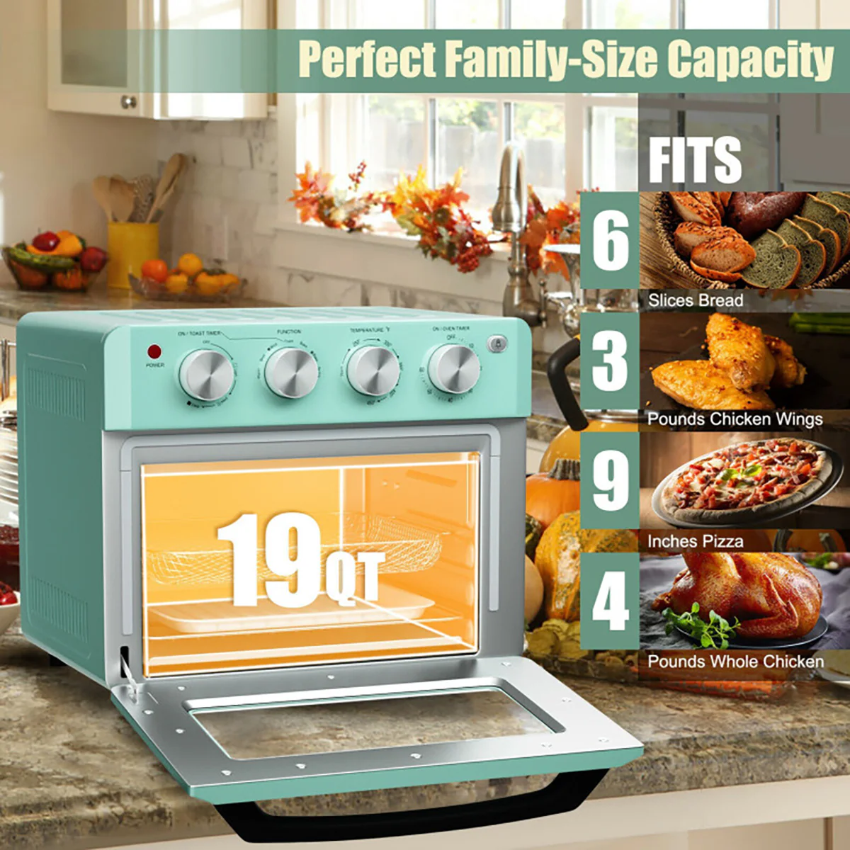 7-in-1 Convection Air Fryer Toaster Oven - Image 5