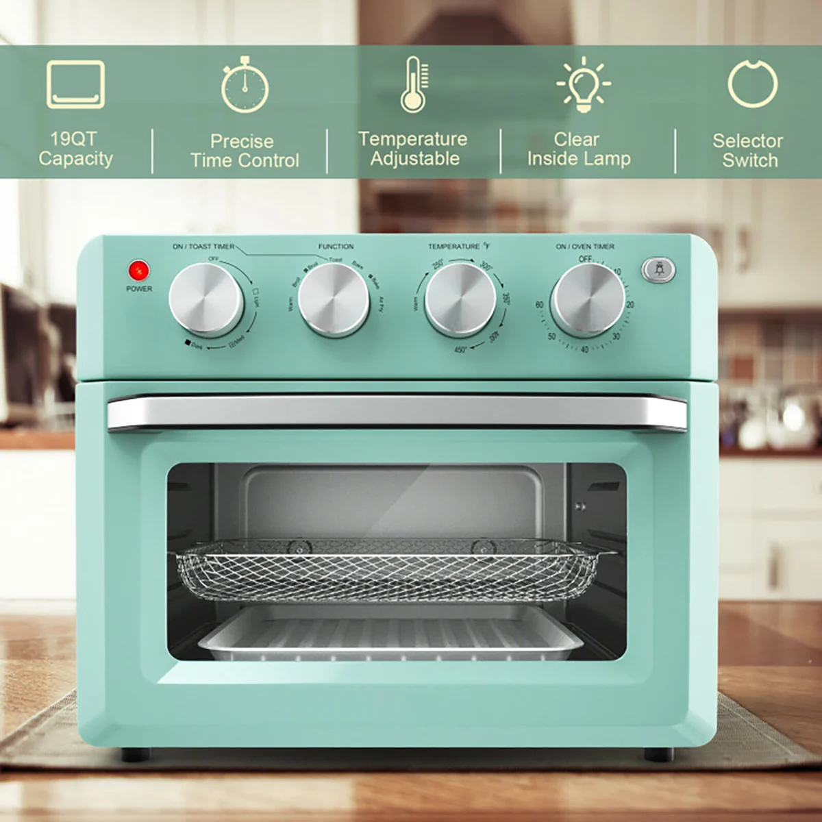 7-in-1 Convection Air Fryer Toaster Oven - Image 7