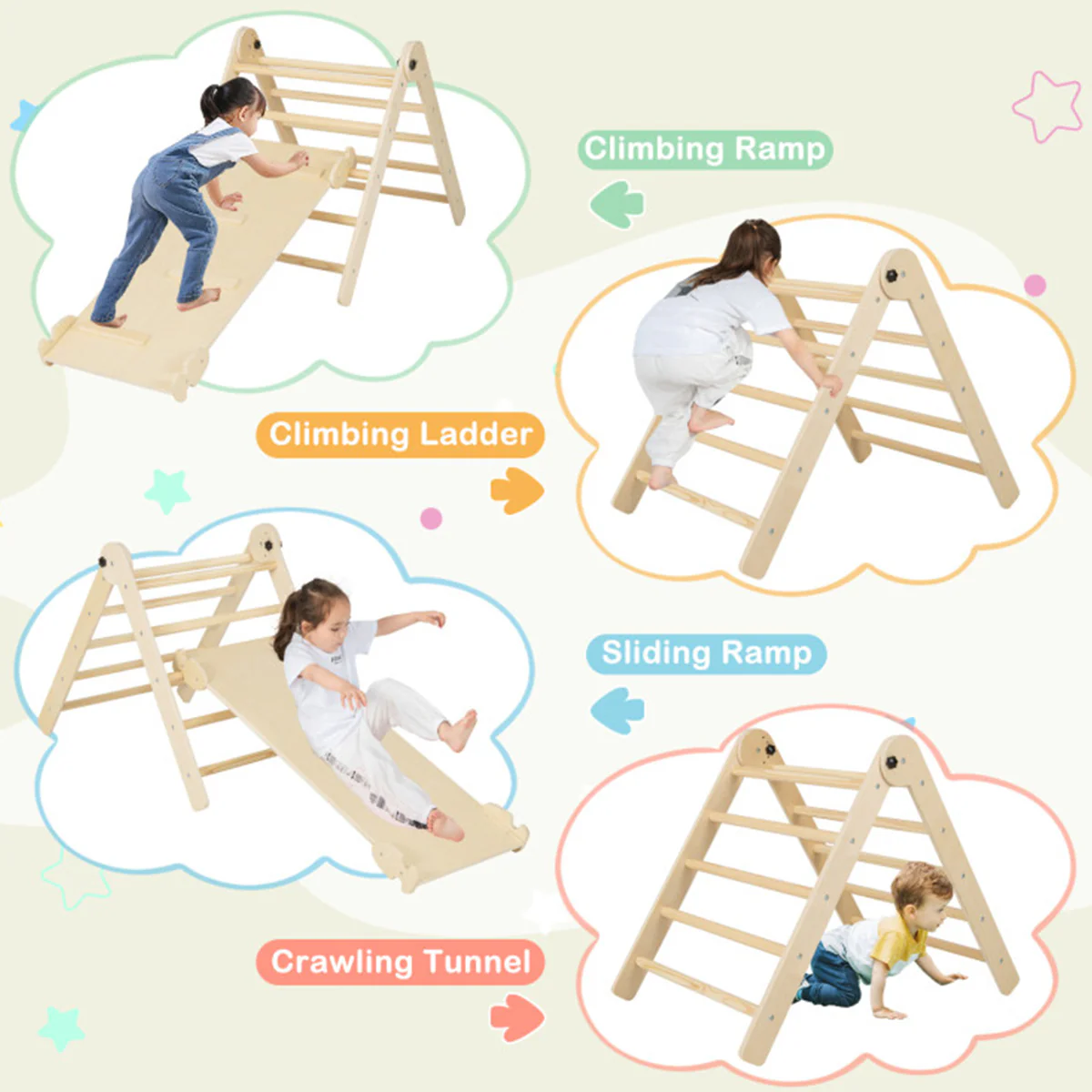 7-in-1 Indoor Climbing Toys with Reversible Ramp - Image 13