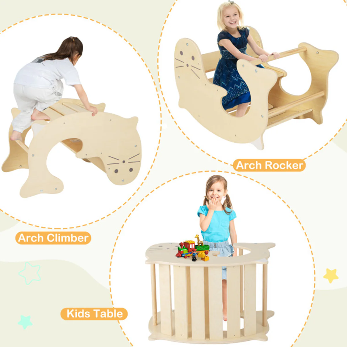 7-in-1 Indoor Climbing Toys with Reversible Ramp - Image 17