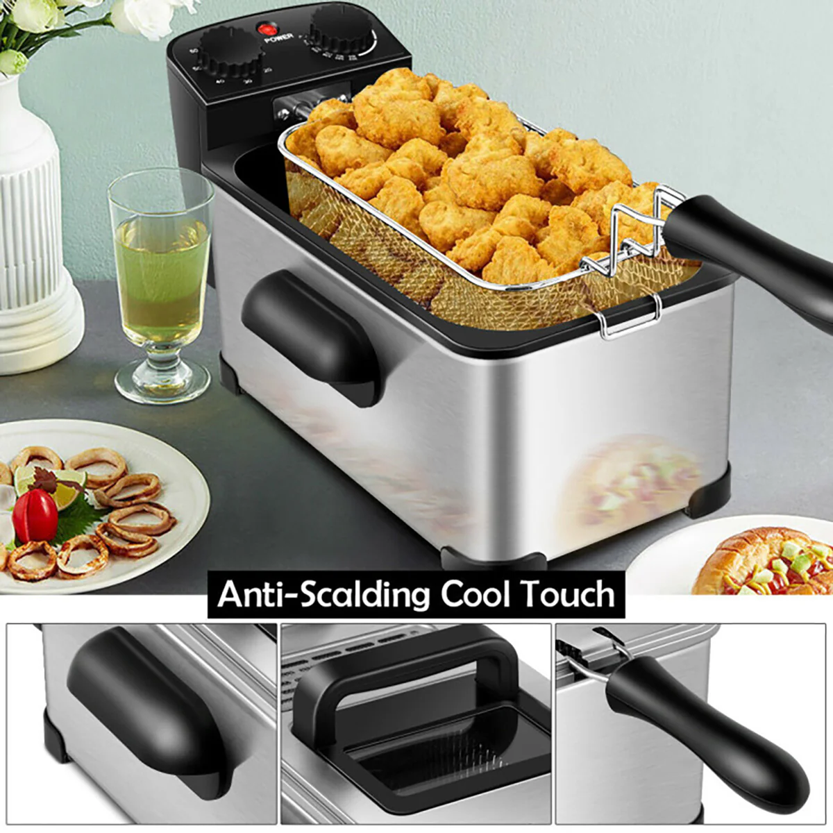 Electric Stainless Steel Deep Fryer - Image 15
