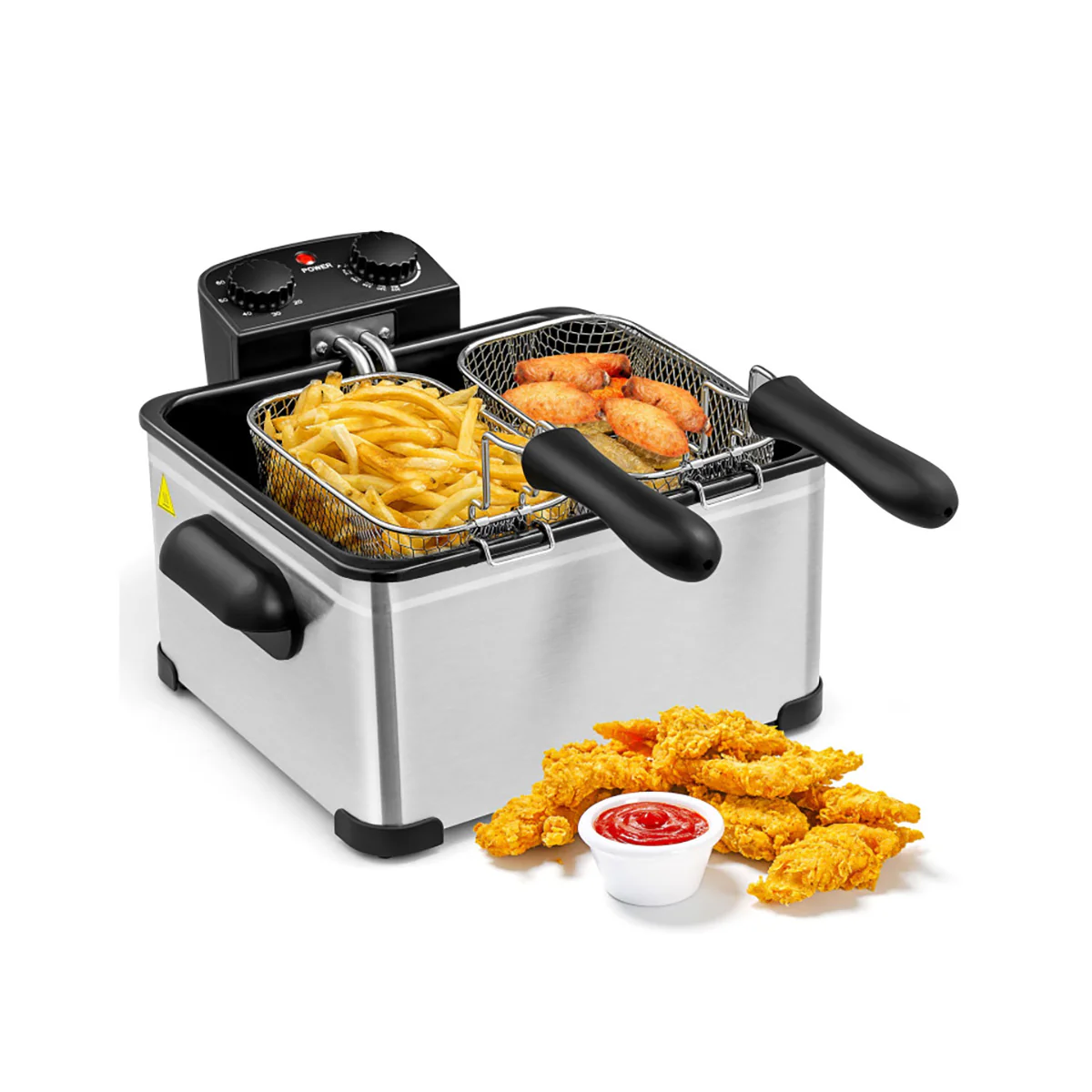 Electric Stainless Steel Deep Fryer - Image 4
