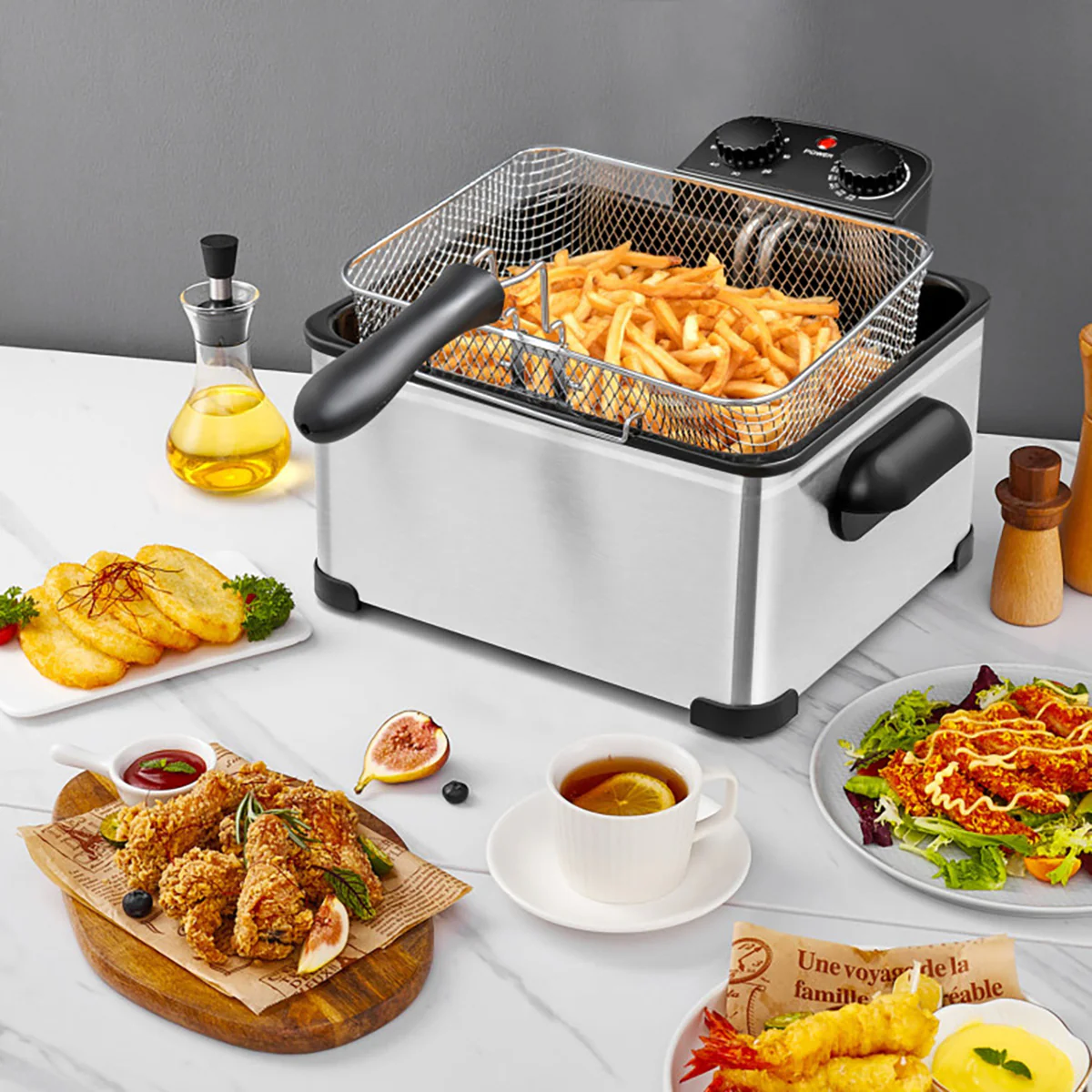 Electric Stainless Steel Deep Fryer - Image 5