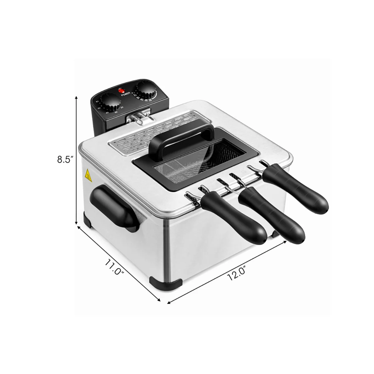 Electric Stainless Steel Deep Fryer - Image 9