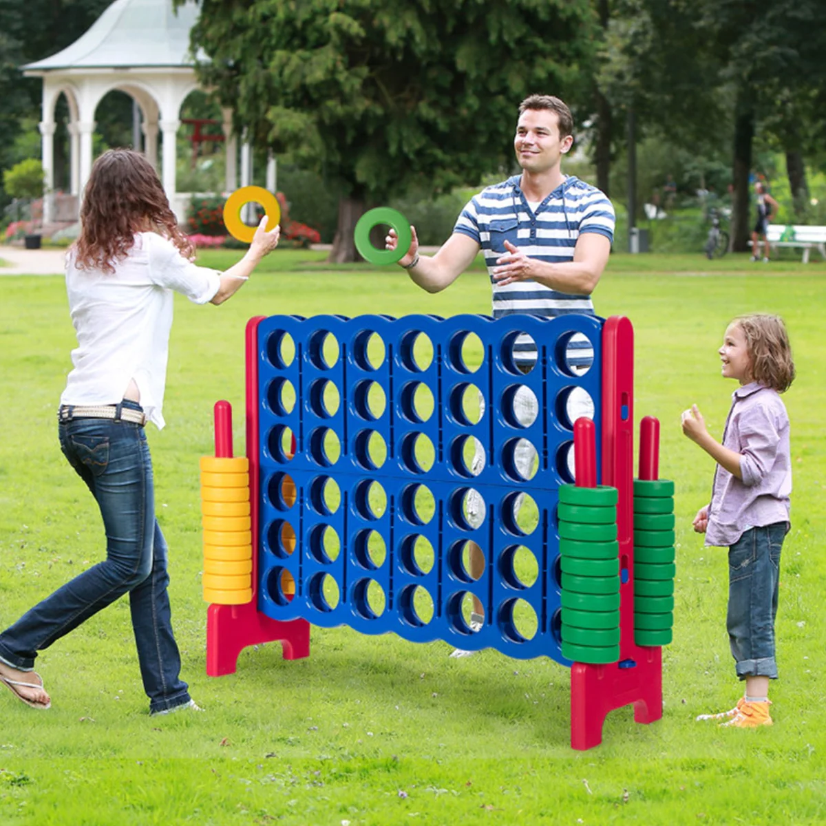 Jumbo 4-to-Score Game Set with 42 Jumbo Rings - Image 24