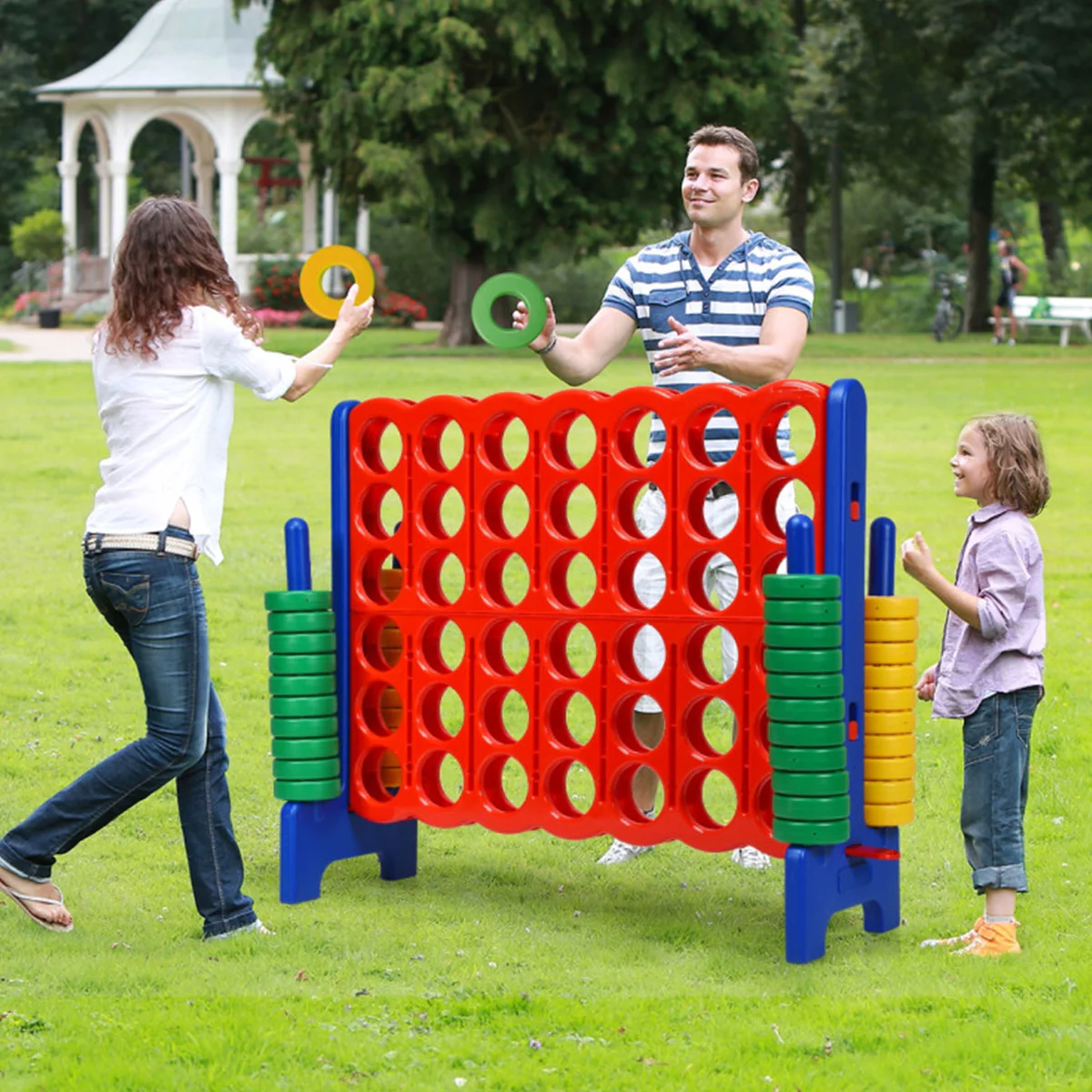 Jumbo 4-to-Score Game Set with 42 Jumbo Rings - Image 8
